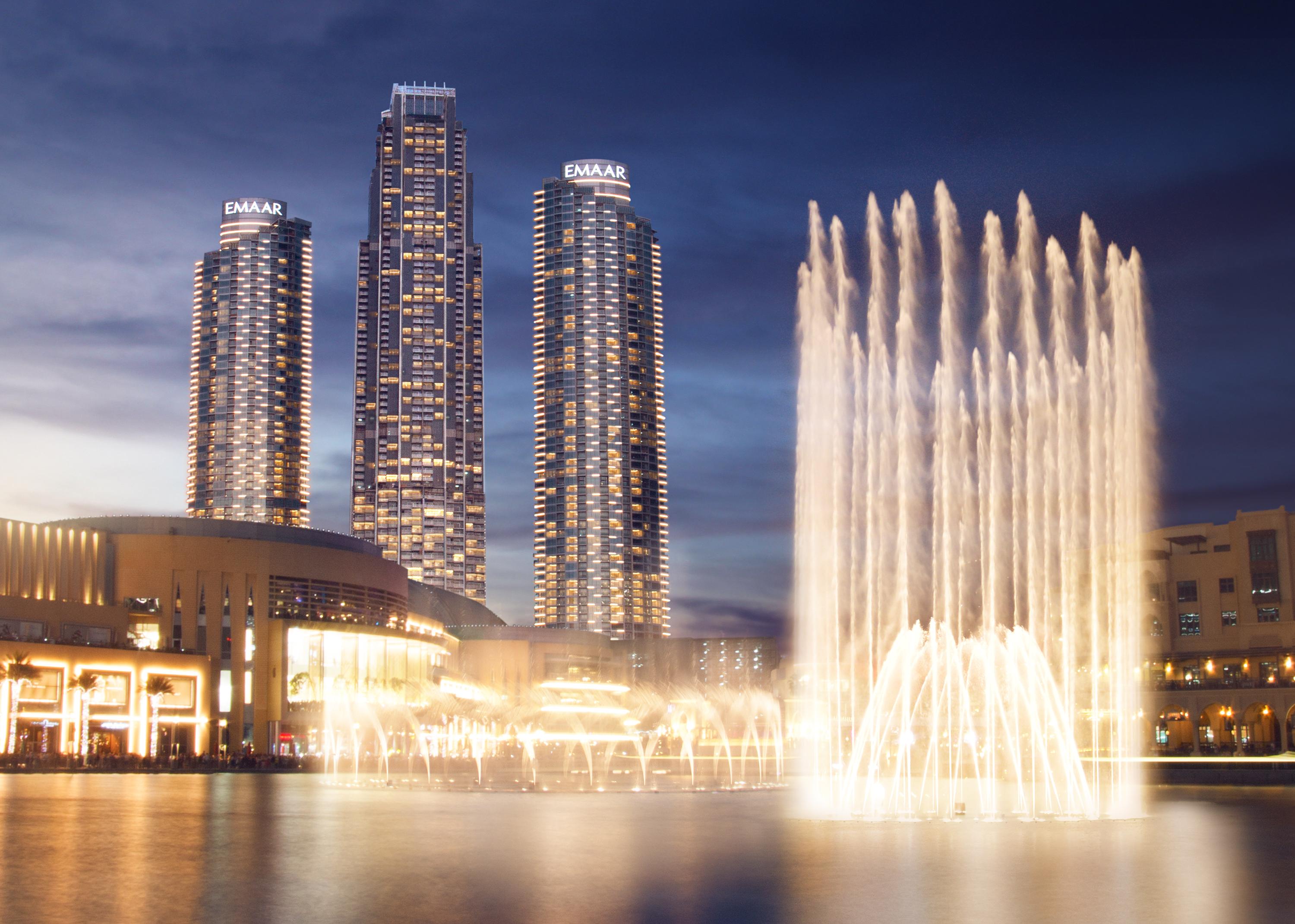 แอดเดรส ฟาวเท่น วิว Hotel ดูไบ ภายนอก รูปภาพ Fountain at the complex