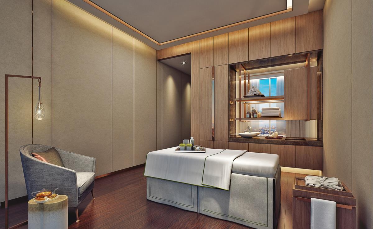 แอดเดรส ฟาวเท่น วิว Hotel ดูไบ ภายนอก รูปภาพ A treatment room at the spa